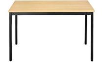 SODEMATUB Table universelle 168RHN, 1600 x 800, hêtre/noir
