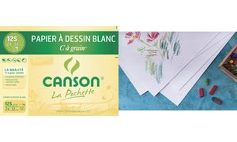CANSON Papiers à dessin C à grain, 320 x 240 mm, 180 g/m2 