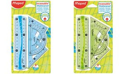 Maped mini kit de géométrie Flex incassable 4 pièces