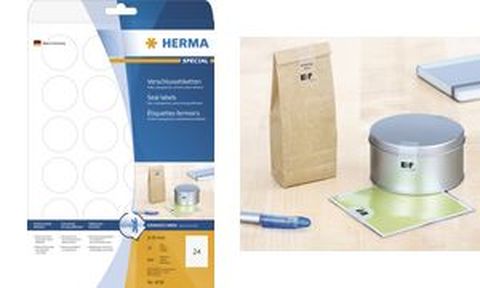 HERMA SuperPrint étiquettes de fermeture, diamètre 40 mm    