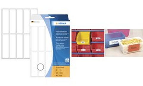 HERMA étiquettes multi-usage, 19 x 40mm, blanc, grand paquet