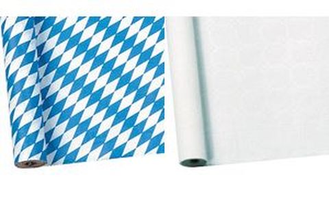 SUSY CARD Nappe de table damassée rouleau, 10 x 1 m, blanc