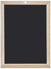 Wonday Ardoise noire en bois unie (l)300 x (H)450 mm