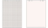 LANDR� bloc paperboard, 20 feuilles, � carreaux / en blanc