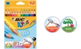 BIC KIDS Crayons de couleur Evolution Triangle, triangulaire