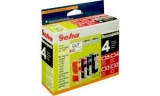 Encre Geha pour Canon BJC-3000/6000, Bonus-Pack C32-C35