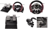 hama volant Racing Wheel Thunder V5 2 en 1, noir/rouge fonc�