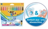 BIC Feutres KIDS Couleur, rond, �tui de 12 en carton,