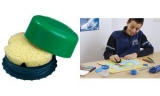 L�ufer bo�te � �ponge, rond, assortie en couleur,