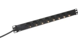 DIGITUS 19" Steckdosenleiste 8-fach, ohne Schalter