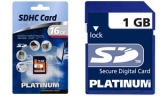 PLATINUM Carte m�moire SecureDigital 4 Go, (177106)