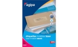 agipa �tiquettes invisibles, 210 x 297 mm, transparentes