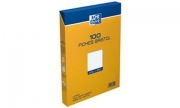 Oxford �tui 100 fiches bistol 224 g, Assorties 5 x 5, DIN A6