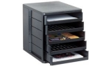 Esselte module de classement Standard, 5 tiroirs, noir,