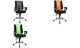 Topstar Chaises tournante bureau "Artwork 30 SY", noir/vert