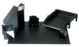 helit set de bureau Linear, � 6 parties, noir, compos� de: