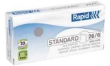 Rapid agrafes standard 26/6, cuivr�