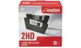 imation Disquette DSHD 135 TPI 3,5", 1,44 Mo, format�e DOS