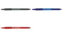 BIC stylo à bille rétractable Soft Feel Clic grip rouge    