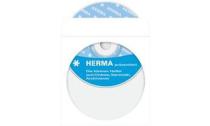 HERMA pochettes blanches papier pour CD/DVD avec fenêtre