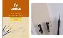 CANSON Bloc de papier millimétré A3 90 g/m2