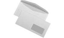 MAILmedia enveloppes blanches C6/5 gommées avec fenêtre