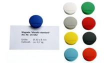 magnetoplan Discofix aimant rond standard, rouge          