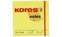 Kores Notes adhésives 125 x 75 mm unies