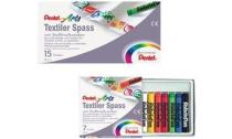 PentelArts Pastel pour tissus PTS, étui carton de 7 (PTS-7) 