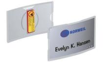 DURABLE Porte-badges KONVEX, avec aimant, 75 x 40 mm        