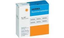 HERMA étiquettes de numérotation 0-999, 10 x 22 mm, rouges, 