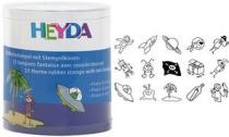 HEYDA Kit de tampons à motifs pirates & astronaute