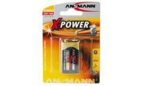 ANSMANN pile alcaline X-Power, 9V e-bloc                  