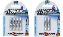 ANSMANN Accu NiMH Premium, Micro AAA, 1000 mAh, blister de 2