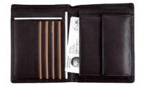 ALASSIO porte-monnaie combiné RFID Document Safe en cuir nappa