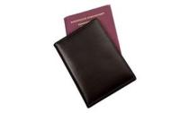 ALASSIO Etui passeport RFID Document Safe en cuir nappa