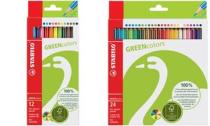 STABILO crayons de couleurs GREENcolors étui carton de 24
