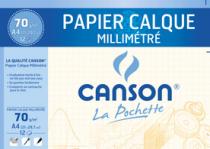 CANSON papier millimétré A4  90 g/m2