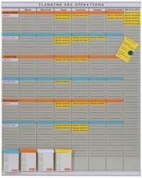 NOBO kit planificateur / tableau 8 porte-etiquettes