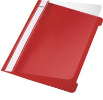 LEITZ Chemise à lamelle Standard A5 PVC rouge