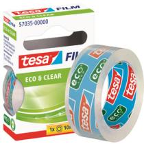 tesa Film ruban adhésif Eco & Clear transparent 15 mm x 10 m