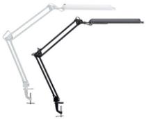 MAUL lampe de bureau LED MAULatlantic avec pied serrage, blanc