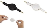 hama c�ble audio avec enrouleur, 2 fiches jack 3,5 mm, 1,1 m