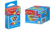 Maped craie pour tableau COLOR'PEPS,ronde,couleurs assorties