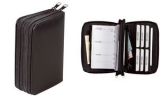 Agenda-portefeuille mod�le 15500-1, A5, noir, en similicuir