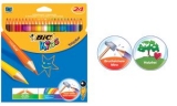 BIC KIDS crayons de couleur Evolution, �tui carton de 24