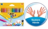 BIC KIDS Craie de coloriage Plastidecor, �tui de 18 cartons