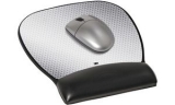 3M repose-poignet gel avec tapis de souris, argent/noir