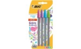 BIC stylo � bille Cristal Large Fashion colours,blister de 4