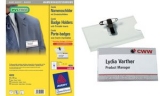 AVERY Zweckform Badge avec pince universelle, 90 x 54 mm